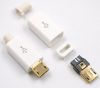 Olcsó MicroUSB connector **plastic housing** (Male) V2 Gold White (IT14562)